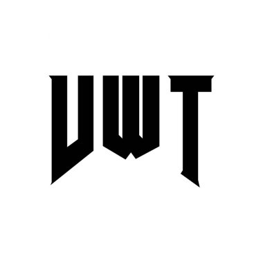 Teknoloji şirketi için VWT mektup logosu tasarımı. VWT logo tasarımı siyah ve beyaz renk kombinasyonu. VWT logosu, VWT vektörü, VWT tasarımı, VWT simgesi, VWT alfabesi. VWT tipografi logosu tasarımı