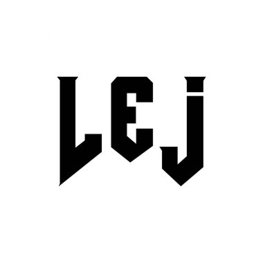 LEJ mektup logosu tasarımı teknoloji şirketi için. LEJ logosu siyah ve beyaz renk kombinasyonu tasarladı. LEJ logosu, LEJ vektörü, LEJ tasarımı, LEJ simgesi, LEJ alfabesi. LEJ tipografi logosu tasarımı