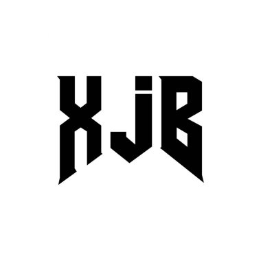 Teknoloji şirketi için XJB harf logosu tasarımı. XJB logosu siyah ve beyaz renk kombinasyonu tasarladı. XJB logosu, XJB vektörü, XJB tasarımı, XJB simgesi, XJB alfabesi. XJB tipografi logosu tasarımı