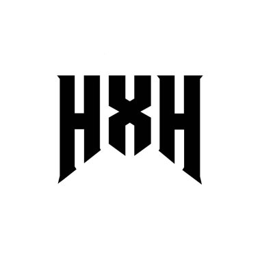Teknoloji şirketi için HXH mektup logosu tasarımı. HXH logosu siyah ve beyaz renk kombinasyonu tasarladı. HXH logosu, HXH vektörü, HXH dizaynı, HXH simgesi, HXH alfabesi. HXH tipografi logosu tasarımı