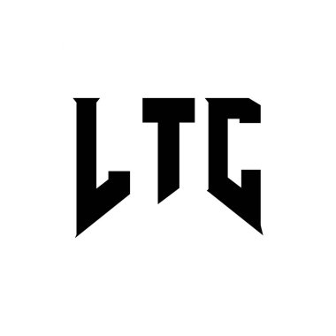 Teknoloji şirketi için LTC mektup logosu tasarımı. LTC logo tasarımı siyah ve beyaz renk kombinasyonu. LTC logosu, LTC vektörü, LTC tasarımı, LTC simgesi, LTC alfabesi. LTC tipografi logosu tasarımı