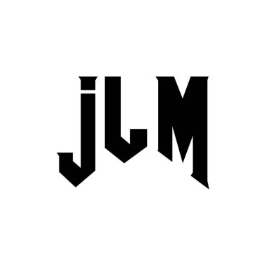 Teknoloji şirketi için JLM mektup logosu tasarımı. JLM logo tasarımı siyah ve beyaz renk kombinasyonu. JLM logosu, JLM vektörü, JLM tasarımı, JLM simgesi, JLM alfabesi. JLM tipografi logosu tasarımı