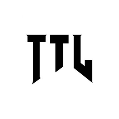 Teknoloji şirketi için TTL mektup logosu tasarımı. TTL logo tasarımı siyah ve beyaz renk kombinasyonu. TTL logosu, TTL vektörü, TTL tasarımı, TTL simgesi, TTL alfabesi. TTL tipografi logosu tasarımı