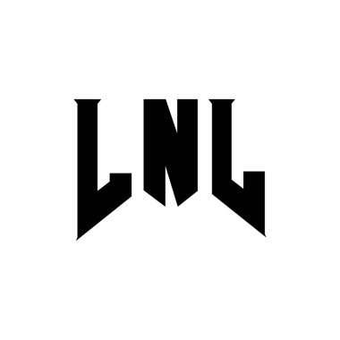 Teknoloji şirketi için LNL harf logosu tasarımı. LNL logo tasarımı siyah ve beyaz renk kombinasyonu. LNL logosu, LNL vektörü, LNL tasarımı, LNL simgesi, LNL alfabesi. LNL tipografi logosu tasarımı