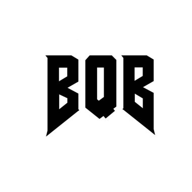 Teknoloji şirketi için BQB harf logosu tasarımı. BQB logo tasarımı siyah ve beyaz renk kombinasyonu. BQB logosu, BQB vektörü, BQB tasarımı, BQB simgesi, BQB alfabesi. BQB tipografi logosu tasarımı.