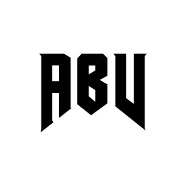 Teknoloji şirketi için ABV mektup logosu tasarımı. ABV logo tasarımı siyah ve beyaz renk kombinasyonu. ABV logosu, ABV vektörü, ABV tasarımı, ABV simgesi, ABV alfabesi. ABV tipografi logosu tasarımı.