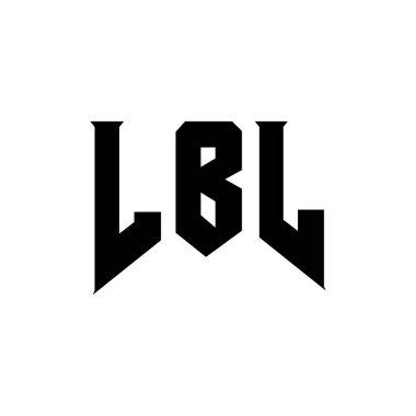 Teknoloji şirketi için LBL harf logosu tasarımı. LBL logo tasarımı siyah ve beyaz renk kombinasyonu. LBL logosu, LBL vektörü, LBL tasarımı, LBL simgesi, LBL alfabesi. LBL tipografi logosu tasarımı