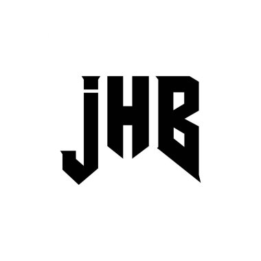 Teknoloji şirketi için JHB mektup logosu tasarımı. JHB logo tasarımı siyah ve beyaz renk kombinasyonu. JHB logosu, JHB vektörü, JHB tasarımı, JHB simgesi, JHB alfabesi. JHB tipografi logosu tasarımı