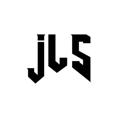 Teknoloji şirketi için JLS mektup logosu tasarımı. JLS logo tasarımı siyah ve beyaz renk kombinasyonu. JLS logosu, JLS vektörü, JLS tasarımı, JLS simgesi, JLS alfabesi. JLS tipografi logosu tasarımı