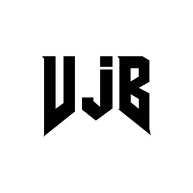 Teknoloji şirketi için VJB mektup logosu tasarımı. VJB logo tasarımı siyah ve beyaz renk kombinasyonu. VJB logosu, VJB vektörü, VJB tasarımı, VJB simgesi, VJB alfabesi. VJB tipografi logosu tasarımı