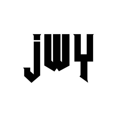 Teknoloji şirketi için JWY mektup logosu tasarımı. JWY logo tasarımı siyah ve beyaz renk kombinasyonu. JWY logosu, JWY vektörü, JWY tasarımı, JWY simgesi, JWY alfabesi. JWY tipografi logosu tasarımı