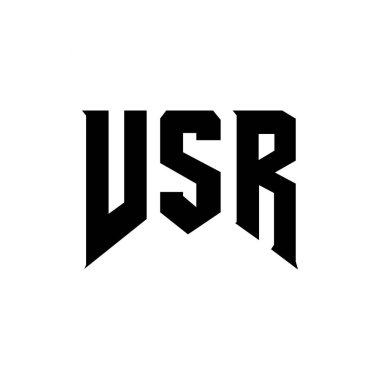Teknoloji şirketi için VSR harf logosu tasarımı. VSR logo tasarımı siyah beyaz kombinasyon. VSR logosu, VSR vektörü, VSR dizaynı, VSR simgesi, VSR alfabesi. VSR tipografi logosu tasarımı