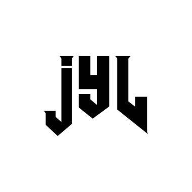 Teknoloji şirketi için JYL mektup logosu tasarımı. JYL logo tasarımı siyah ve beyaz renk kombinasyonu. JYL logosu, JYL vektörü, JYL tasarımı, JYL simgesi, JYL alfabesi. JYL tipografi logosu tasarımı