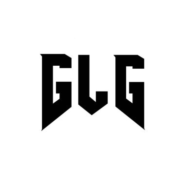 Teknoloji şirketi için GLG harf logosu tasarımı. GLG logo tasarımı siyah ve beyaz renk kombinasyonu. GLG logosu, GLG vektörü, GLG tasarımı, GLG simgesi, GLG alfabesi. GLG tipografi logo tasarımı