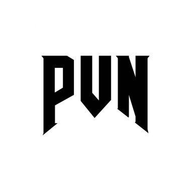 Teknoloji şirketi için PVN harf logosu tasarımı. PVN logo tasarımı siyah ve beyaz renk kombinasyonu. PVN logosu, PVN vektörü, PVN tasarımı, PVN simgesi, PVN alfabesi. PVN tipografi logosu tasarımı