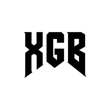 Teknoloji şirketi için XGB harf logosu tasarımı. XGB logo tasarımı siyah ve beyaz renk kombinasyonu. XGB logosu, XGB vektörü, XGB tasarımı, XGB simgesi, XGB alfabesi. XGB tipografi logosu tasarımı