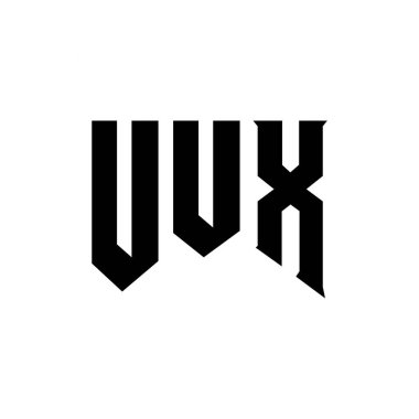 Teknoloji şirketi için UUX harf logosu tasarımı. UUX logo tasarımı siyah ve beyaz renk kombinasyonu. UUX logosu, UUX vektörü, UUX tasarımı, UUX simgesi, UUX alfabesi. UUX tipografi logosu tasarımı
