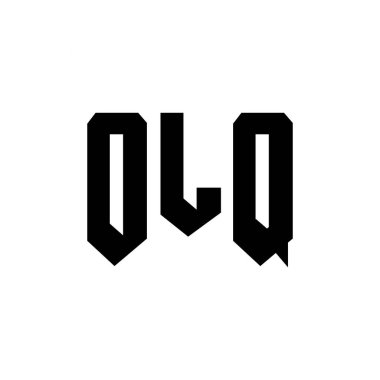 Teknoloji şirketi için OLQ harf logosu tasarımı. OLQ logo tasarımı siyah ve beyaz renk kombinasyonu. OLQ logosu, OLQ vektörü, OLQ tasarımı, OLQ simgesi, OLQ alfabesi. OLQ tipografi logosu tasarımı