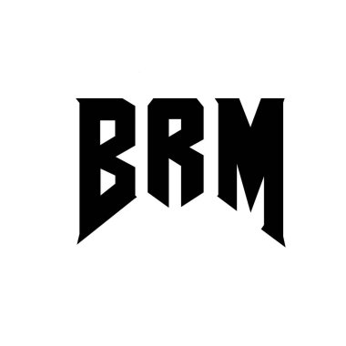 Teknoloji şirketi için BRM mektup logosu tasarımı. BRM logosu siyah ve beyaz renk kombinasyonu tasarladı. BRM logosu, BRM vektörü, BRM tasarımı, BRM simgesi, BRM alfabesi. BRM tipografi logosu tasarımı.