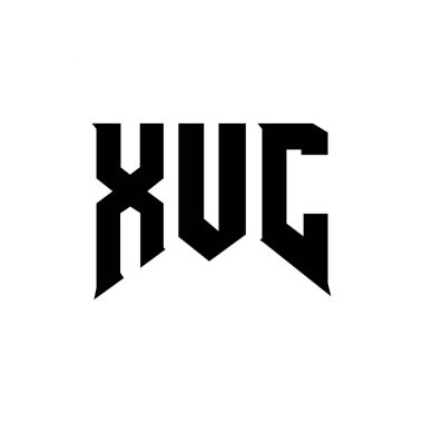 Teknoloji şirketi için XUC harf logosu tasarımı. XUC logo tasarımı siyah ve beyaz renk kombinasyonu. XUC logosu, XUC vektörü, XUC tasarımı, XUC simgesi, XUC alfabesi. XUC tipografi logosu tasarımı