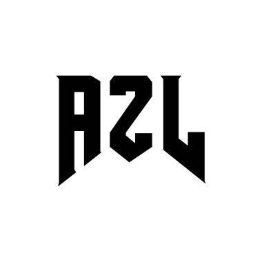 Teknoloji şirketi için AZL harf logosu tasarımı. AZL logo tasarımı siyah ve beyaz renk kombinasyonu. AZL logosu, AZL vektörü, AZL dizaynı, AZL simgesi, AZL alfabesi. AZL tipografi logosu tasarımı.