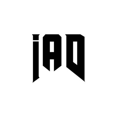 Teknoloji şirketi için IAD mektup logosu tasarımı. IAD logo tasarımı siyah ve beyaz renk kombinasyonu. IAD logosu, IAD vektörü, IAD tasarımı, IAD simgesi, IAD alfabesi. IAD tipografi logosu tasarımı
