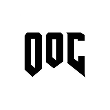 Teknoloji şirketi için OOC mektup logosu tasarımı. OOC logo tasarımı siyah ve beyaz renk kombinasyonu. OOC logosu, OOC vektörü, OOC tasarımı, OOC simgesi, OOOC alfabesi. OOC tipografi logosu tasarımı
