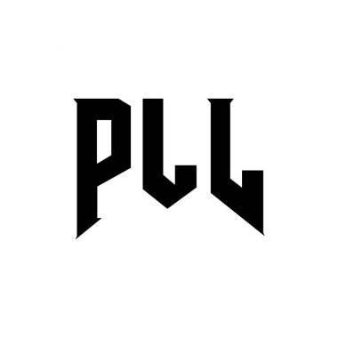 Teknoloji şirketi için PLL mektup logosu tasarımı. PLL logo tasarımı siyah ve beyaz renk kombinasyonu. PLL logosu, PLL vektörü, PLL tasarımı, PLL simgesi, PLL alfabesi. PLL tipografi logosu tasarımı