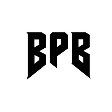 BPB letter logo design for technology company. BPB logo design black and white color combination. BPB logo, BPB vector, BPB design, BPB icon, BPB alphabet. BPB typography logo design. clipart