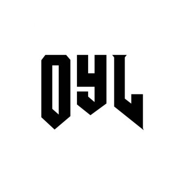 Teknoloji şirketi için OYL harf logosu tasarımı. OYL logo tasarımı siyah ve beyaz renk kombinasyonu. OYL logosu, OYL vektörü, OYL tasarımı, OYL simgesi, OYL alfabesi. OYL tipografi logosu tasarımı