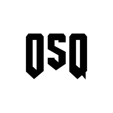 Teknoloji şirketi için OSQ harf logosu tasarımı. OSQ logosu siyah ve beyaz renk kombinasyonu tasarladı. OSQ logosu, OSQ vektörü, OSQ dizaynı, OSQ simgesi, OSQ alfabesi. OSQ tipografi logosu tasarımı