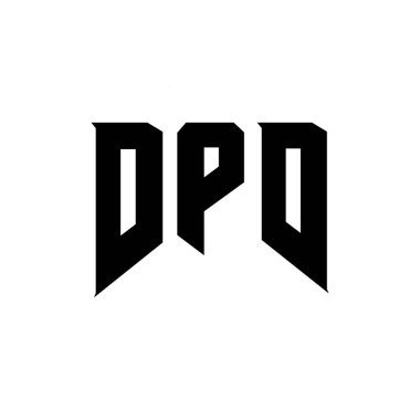 Teknoloji şirketi için DPD mektup logosu tasarımı. DPD logosu siyah-beyaz renk kombinasyonu tasarladı. DPD logosu, DPD vektörü, DPD tasarımı, DPD simgesi, DPD alfabesi. DPD tipografi logosu tasarımı