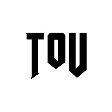 Teknoloji şirketi için TOU mektup logosu tasarımı. TOU logo tasarımı siyah-beyaz renk kombinasyonu. TOU logosu, TOU vektörü, TOU tasarımı, TOU simgesi, TOU alfabesi. TOU tipografi logosu tasarımı