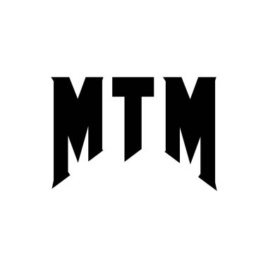 Teknoloji şirketi için MTM mektup logosu tasarımı. MTM logo tasarımı siyah ve beyaz renk kombinasyonu. MTM logosu, MTM vektörü, MTM tasarımı, MTM simgesi, MTM alfabesi. MTM tipografi logosu tasarımı