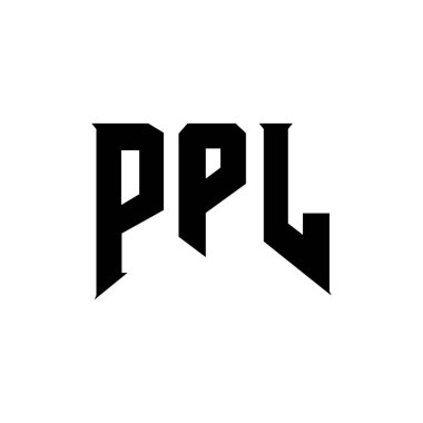 Teknoloji şirketi için PPL mektup logosu tasarımı. PPL logo tasarımı siyah ve beyaz renk kombinasyonu. PPL logosu, PPL vektörü, PPL tasarımı, PPL simgesi, PPL alfabesi. PPL tipografi logosu tasarımı