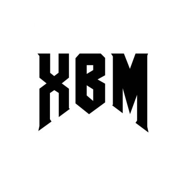 Teknoloji şirketi için XBM mektup logosu tasarımı. XBM logo tasarımı siyah ve beyaz renk kombinasyonu. XBM logosu, XBM vektörü, XBM tasarımı, XBM simgesi, XBM alfabesi. XBM tipografi logosu tasarımı