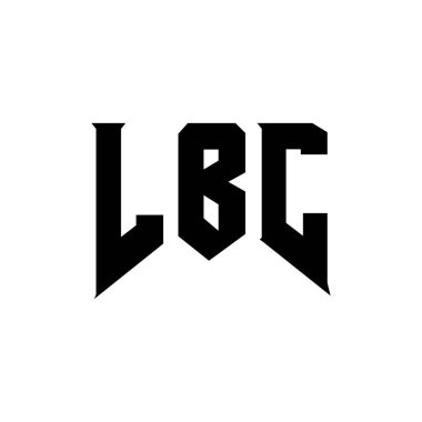 Teknoloji şirketi için LBC mektup logosu tasarımı. LBC logo tasarımı siyah ve beyaz renk kombinasyonu. LBC logosu, LBC vektörü, LBC tasarımı, LBC simgesi, LBC alfabesi. LBC tipografi logosu tasarımı