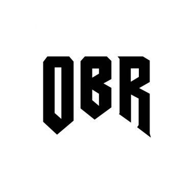 Teknoloji şirketi için OBR harf logosu tasarımı. OBR logo tasarımı siyah ve beyaz renk kombinasyonu. OBR logosu, OBR vektörü, OBR tasarımı, OBR simgesi, OBR alfabesi. OBR tipografi logosu tasarımı
