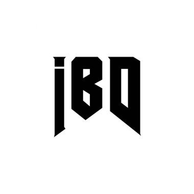 Teknoloji şirketi için IBD mektup logosu tasarımı. IBD logo tasarımı siyah ve beyaz renk kombinasyonu. IBD logosu, IBD vektörü, IBD tasarımı, IBD simgesi, IBD alfabesi. IBD tipografi logosu tasarımı