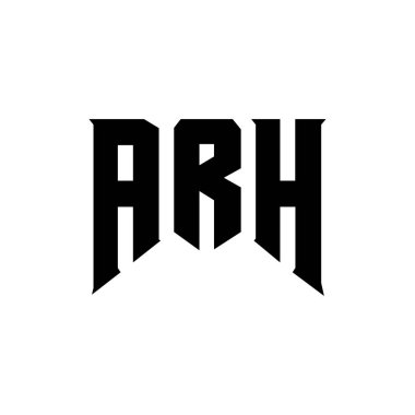 Teknoloji şirketi için ARH mektup logosu tasarımı. ARH logosu siyah ve beyaz renk kombinasyonu tasarladı. ARH logosu, ARH vektörü, ARH dizaynı, ARH simgesi, ARH alfabesi. ARH tipografi logo tasarımı.