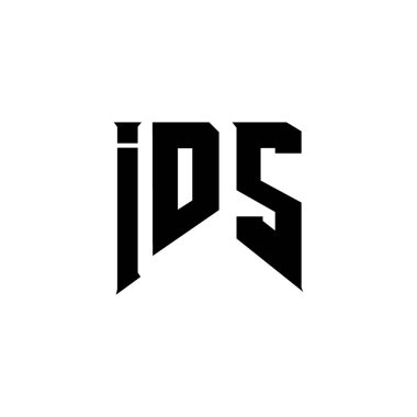 Teknoloji şirketi için IDS mektup logosu tasarımı. IDS logosu siyah-beyaz renk kombinasyonu tasarladı. IDS logosu, AIDS vektörü, AIDS dizaynı, IDS simgesi, IDS alfabesi. IDS tipografi logosu tasarımı