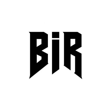 Teknoloji şirketi için BIR mektup logosu tasarımı. BIR logo tasarımı siyah ve beyaz renk kombinasyonu. BIR logosu, BIR vektörü, BIR dizaynı, BIR simgesi, BIR alfabesi. BIR tipografi logosu tasarımı.