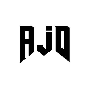 Teknoloji şirketi için AJD mektup logosu tasarımı. AJD logo tasarımı siyah ve beyaz renk kombinasyonu. AJD logosu, AJD vektörü, AJD tasarımı, AJD simgesi, AJD alfabesi. AJD tipografi logosu tasarımı.