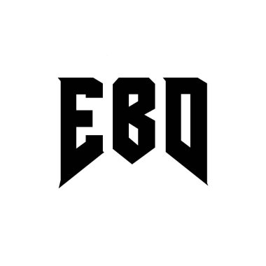 Teknoloji şirketi için EBD mektup logosu tasarımı. EBD logo tasarımı siyah ve beyaz renk kombinasyonu. EBD logosu, EBD vektörü, EBD tasarımı, EBD simgesi, EBD alfabesi. EBD tipografi logosu tasarımı