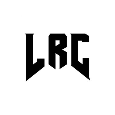 Teknoloji şirketi için LRC mektup logosu tasarımı. LRC logo tasarımı siyah ve beyaz renk kombinasyonu. LRC logosu, LRC vektörü, LRC tasarımı, LRC simgesi, LRC alfabesi. LRC tipografi logosu tasarımı