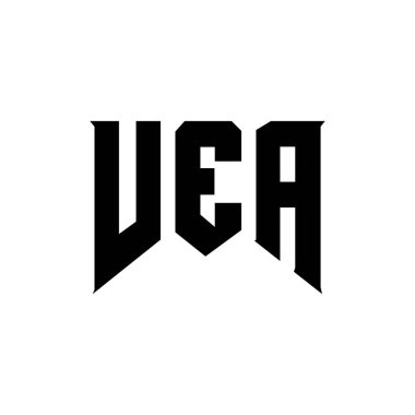 Teknoloji şirketi için VEA mektup logosu tasarımı. VEA logo tasarımı siyah ve beyaz renk kombinasyonu. VEA logosu, VEA vektörü, VEA tasarımı, VEA simgesi, VEA alfabesi. VEA tipografi logosu tasarımı