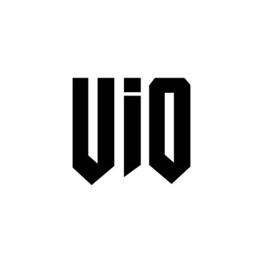 Teknoloji şirketi için UIO harf logosu tasarımı. UIO logo tasarımı siyah ve beyaz renk kombinasyonu. UIO logosu, UIO vektörü, UIO tasarımı, UIO simgesi, UIO alfabesi. UIO tipografi logosu tasarımı