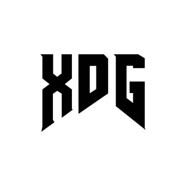 Teknoloji şirketi için XDG harf logosu tasarımı. XDG logo tasarımı siyah ve beyaz renk kombinasyonu. XDG logosu, XDG vektörü, XDG tasarımı, XDG simgesi, XDG alfabesi. XDG tipografi logo tasarımı