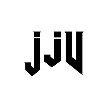 Teknoloji şirketi için JJV mektup logosu tasarımı. JJV logo tasarımı siyah ve beyaz renk kombinasyonu. JJV logosu, JJV vektörü, JJV tasarımı, JJV simgesi, JJJV alfabesi. JJV tipografi logosu tasarımı
