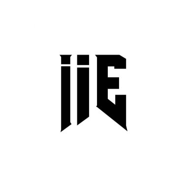 Teknoloji şirketi için IIE mektup logosu tasarımı. IIE logo tasarımı siyah ve beyaz renk kombinasyonu. IIE logosu, IIE vektörü, IIE dizaynı, IIE simgesi, IIE alfabesi. IIE tipografi logosu tasarımı